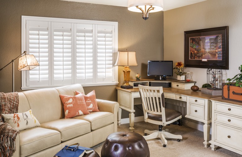 Home Office Plantation Shutters In Gainesville
